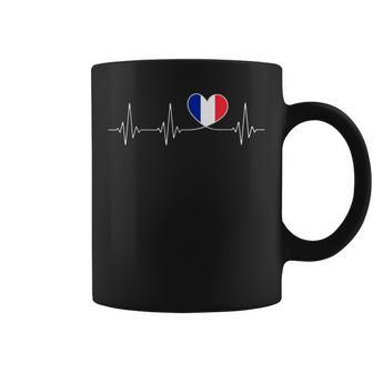 French Amour Avec Drapeau Coeur Français France Tasse - Cadeauxyz