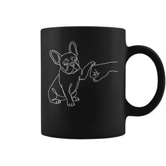 French Bulldog Fist Bump Frenchie Hand Coffee Mug - Thegiftio UK