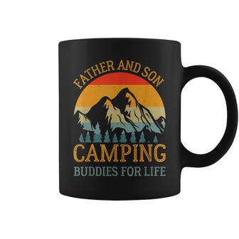 Fun Family Matching Camping For Dad And Son Father And Son Camping Buddies For Life For Dad Coffee Mug - Thegiftio UK