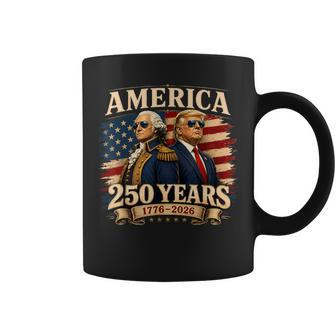 250 Years America 1776-2026 Trump Washington Patriotic Coffee Mug - Thegiftio UK