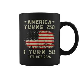 America Turns 250 I Turn 50 1976 50Th Birthday Coffee Mug | Mazezy