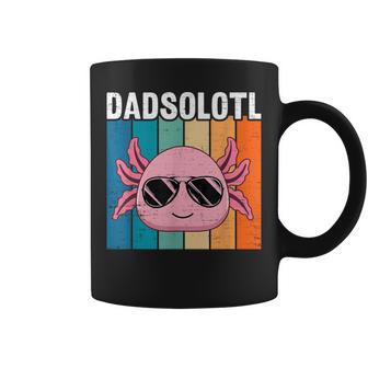 Axolotl Dad With Sunglasses Retro Cool Father Axolotl Coffee Mug - Thegiftio UK