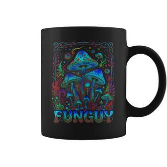 Fungi Fun Guy Trippy Funguy Mushroom Psychedelic Coffee Mug - Monsterry