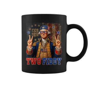 George Washington Middle Finger Two Fiddy 2 Fiddy Coffee Mug - Thegiftio UK