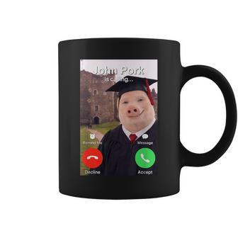 Graduation Day John Pork Is Calling Brainrot Meme Coffee Mug - Thegiftio UK