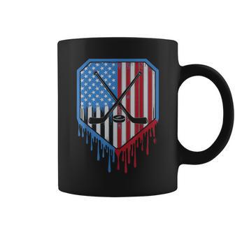 Hockey Drip Boys Ice Cream Patriotic American Flag Coffee Mug - Thegiftio UK