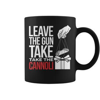 Leave The Gun Take The Cannoli メンズ レディース イタリア国旗 コーヒーマグ - Kawaiitshirt
