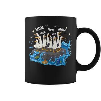 Mom Seagull Family Mother Lover Women Coffee Mug - Thegiftio UK