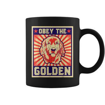 Obey The Golden ゴールデンレトリーバーオーナー向け コーヒーマグ - Kawaiitshirt