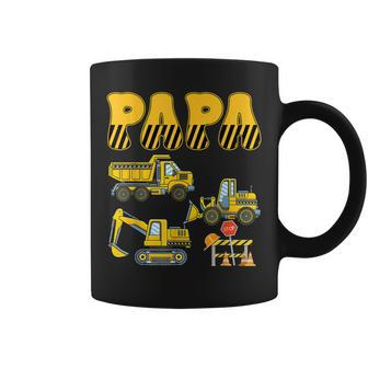 Papa Construction Excavator Kids Boy Family Set Coffee Mug - Thegiftio UK