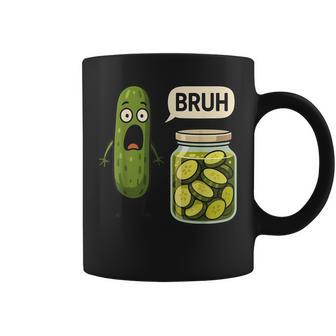 Pickle Bruh Meme Humor Cucumber Boys Girls Coffee Mug - Thegiftio UK