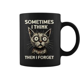 Thinking Cat Sarcasm Sarcastic Cat Coffee Mug - Thegiftio UK
