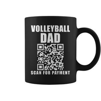 Volleyball Dad Scan For Payment Father's Day Coffee Mug - Thegiftio UK