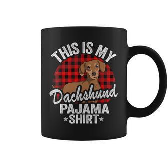 Wiener Dog Doxie Mom Dogs This Is My Dachshund Pijama Taza de café - Regaloses
