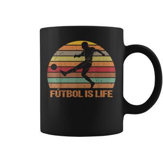 Futbol Is Life Rétrointage Tasse - Cadeauxyz