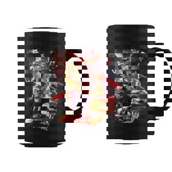 Galaxy Laser Cat On Burger -Pace Cheeseburger Cats コーヒーマグ - Kawaiitshirt