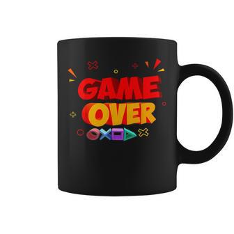 Game Over Vintage Retro Video Games Gaming Coffee Mug - Monsterry