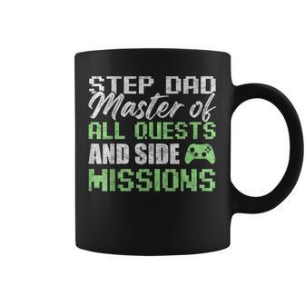 Gamer Stepdad Fathers Day Step Dad Master Of All Quests Coffee Mug - Thegiftio