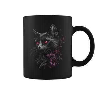 Gato Anime Gótico Hombres Es Gótico Anime Gatito In Mangas Taza de café - Regaloses