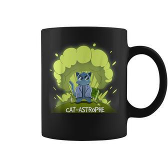 Gato Astrofo Divertido Científico Anime Gato Taza de café - Regaloses