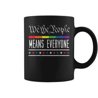 Gay Pride We The People Everyone Lgbt Rainbow Flag Women Coffee Mug - Thegiftio UK