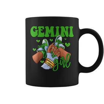 Gemini Girl Shoes Astrology Zodiac Sign Black Women Coffee Mug - Thegiftio UK