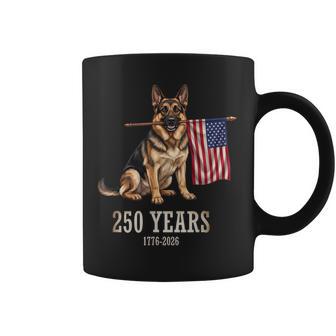 German Shepherd American Flag 250 Years Patriotic Dog Lovers Coffee Mug | Seseable UK