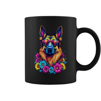 German Shepherd Women Girls Spring German Shepherd Dog Coffee Mug - Thegiftio UK