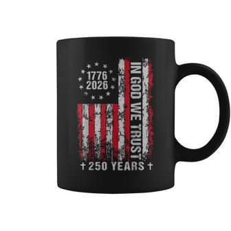In God We Trust 250 Years Patriotic Usa Flag Vintage Coffee Mug - Thegiftio UK