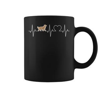 Golden Retriever Herzschlag Ekg Goldie Puls Golden Retriever Tassen - Seseable