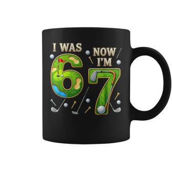 Golf 7Th Birthday Boy I Was 6 Now I'm 7 Six Seven 67 Kids Coffee Mug - Thegiftio UK