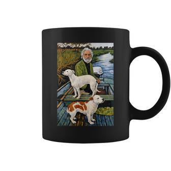 Goodfellas Painting Old Man In Boat With Dogs Coffee Mug - Monsterry