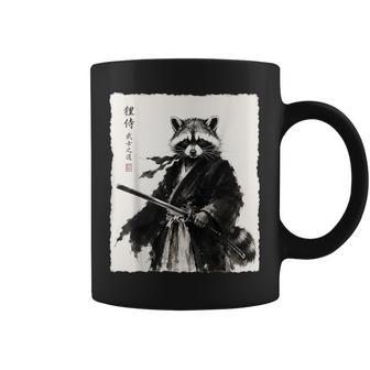 Gráfico De Tintaumi-E De Anime Japonés Mapacheamurai Guerrero Taza de café - Regaloses