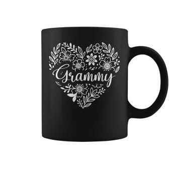 Grammy Floral Heart Cute For Grammy Coffee Mug - Thegiftio UK