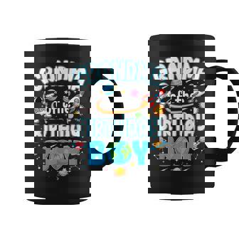 Grandma Of The Birthday Boy Astronaut Family Space Planets Coffee Mug | Seseable CA