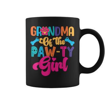 Grandma Of The Paw-Ty Girl Dog Family Matching Party Coffee Mug - Monsterry