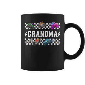 Grandma Retro Monster Truck Family Crew Birthday Matching Coffee Mug - Monsterry