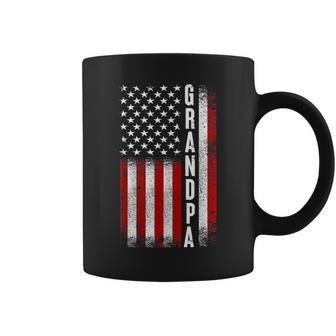 Grandpa American Flag Best Grandpa Ever Birthday Fathers Day Coffee Mug - Thegiftio UK