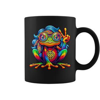 Grenouille Hippie Tie-Dye Filles Signe De La Paix Années 60 Et 70 Tasse - Cadeauxyz