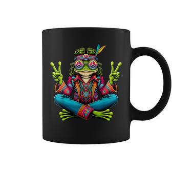 Grenouille Psychédélique De La Paix Groovy Hippie Rétro Coloré Tasse - Cadeauxyz