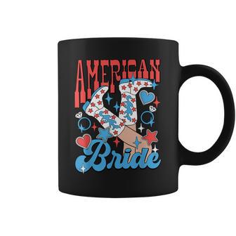 Groovy American Bride 4Th Of July Girls Patriotic Western Coffee Mug - Thegiftio UK