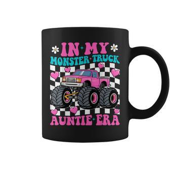 Groovy In My Monster Truck Auntie Era Monster Truck Aunt Coffee Mug - Thegiftio UK