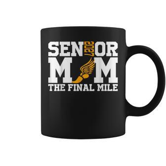 Groovy Senior Mom The Final Mile Cross Country Class Of 2027 Coffee Mug | Seseable UK