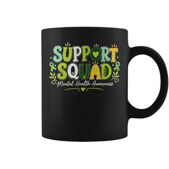 Groovy Support Squad Green Mental Health Awareness Month Coffee Mug - Thegiftio UK