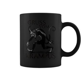Grussom Krampus Dark Christmas Horror Krampusaludos Taza de café - Regaloses