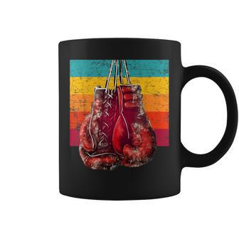 Guantes De Boxeointage Boxeo Amante Boxeador Taza de café - Regaloses