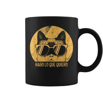 Hago Lo Que Quiero Os Amantes De Los Gatos Gati Taza de café - Regaloses