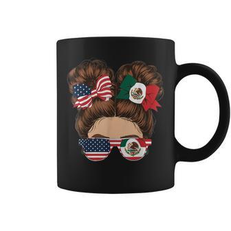 Half Mexican Half American Usa Flag Mexico America Coffee Mug - Thegiftio UK