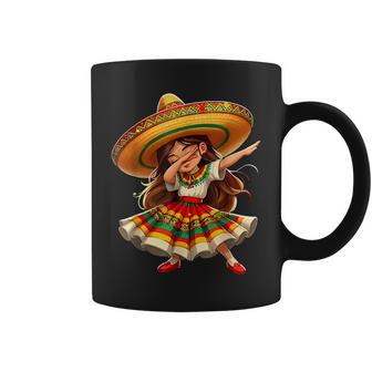Happy Cinco De Mayo Dabbing Girl Mexican Sombrero Fiesta Coffee Mug - Thegiftio UK