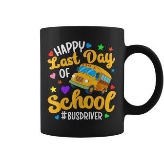 Happy Last Day Of School Bus Driver Groovy Summer Break Coffee Mug | Seseable UK